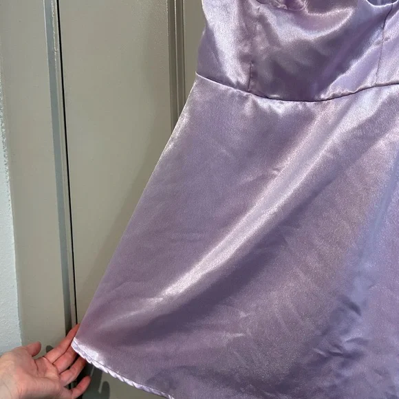 Lucy in the Sky Lavender Mini Dress - Picture 3 of 5